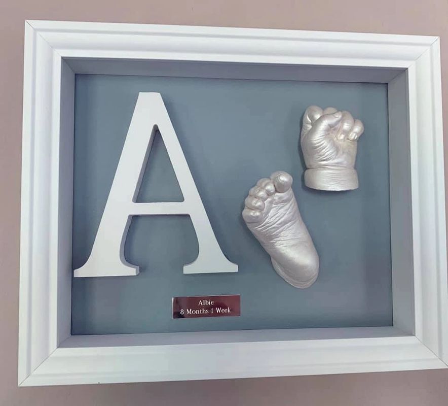 DIY Hand and Feet Casting Kit, LOVE Frame, Baby Hand Print and