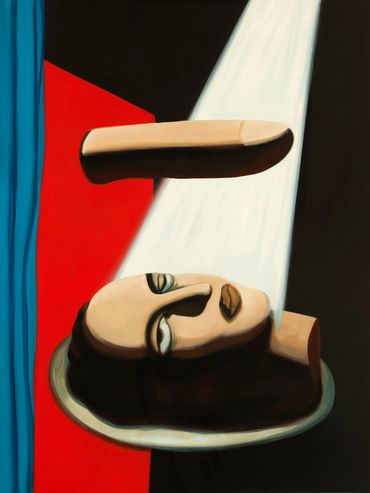 ZHU WEI ART
朱炜 作品

1986年浙江展览馆《86`最后画展》作品，借旧约故事展现对宗教与人性的思考。
