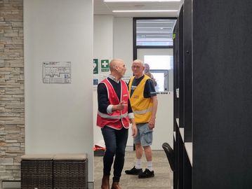 Fire Emergency Wardens undertaking their roles