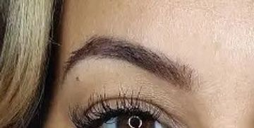 henna brow tint before and after