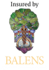 Insurance Logo of a tree stating insured by Balens