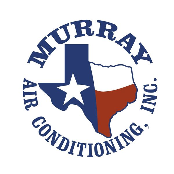 Logo for Murray Air Conditioning featuring Texas map and star.