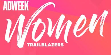 Adweek Women Trailblazer pink logo
