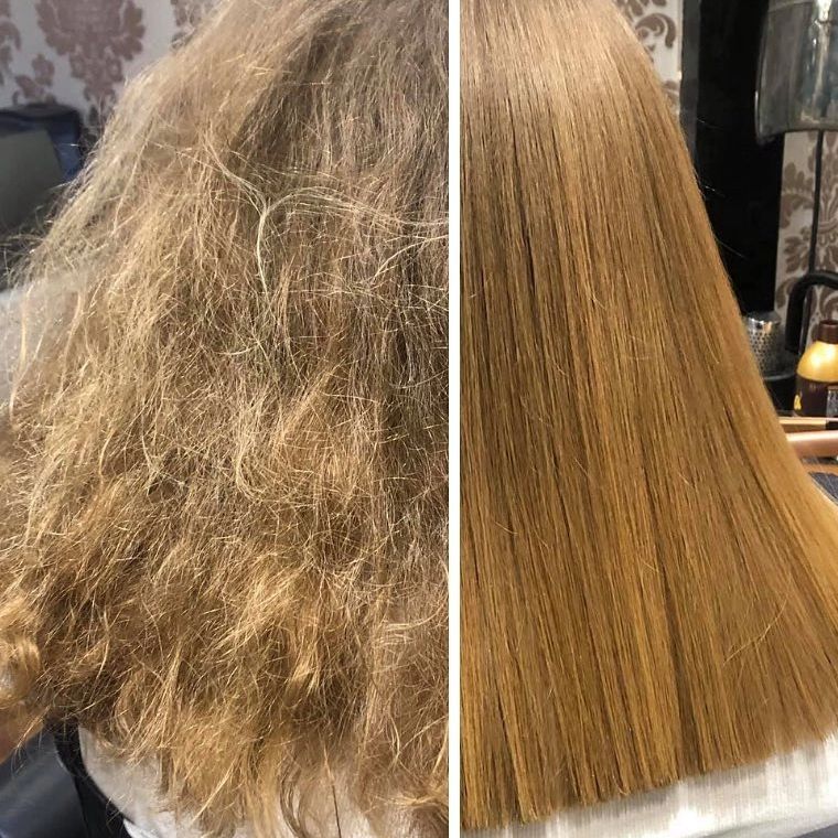 Before & After effects of a Brazilian Blow-Dry