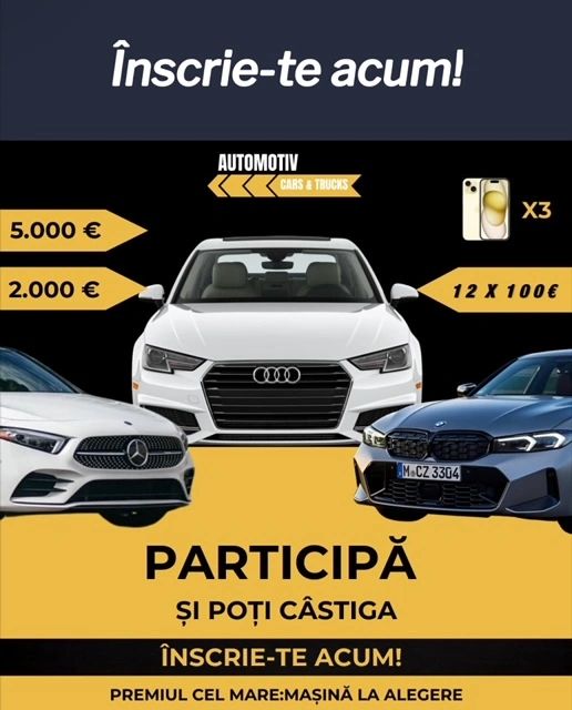 Automotiv Giveaway un autoturism cadou 