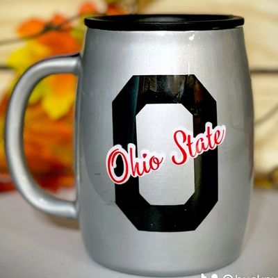 Rough Cut Ohio State Football Ceramic Mug – Coffee And Glitter Mom