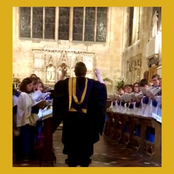 Shelley Everall Hoban celebrant, choir master, soprano, singing teacher  St Peter’s choir Winchcombe