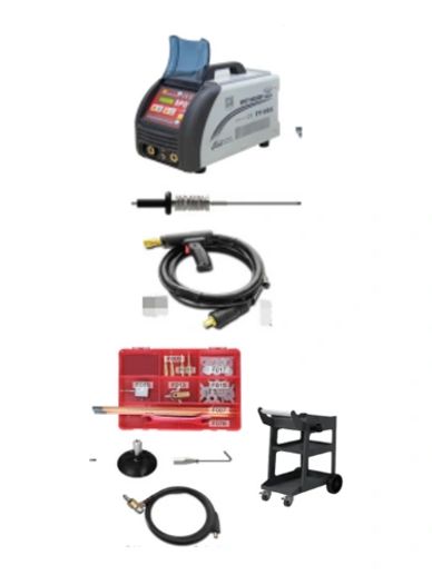 Welding machine and accessories kit.