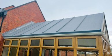 New Conservatory warm roof in Bourne Lincolnshire.