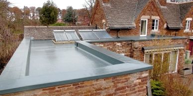 Replacement flat roof in Oakham Rutland.