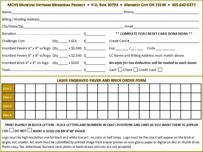 Order/Donation Form