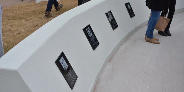 Wall of Honor at Alumni Plaza