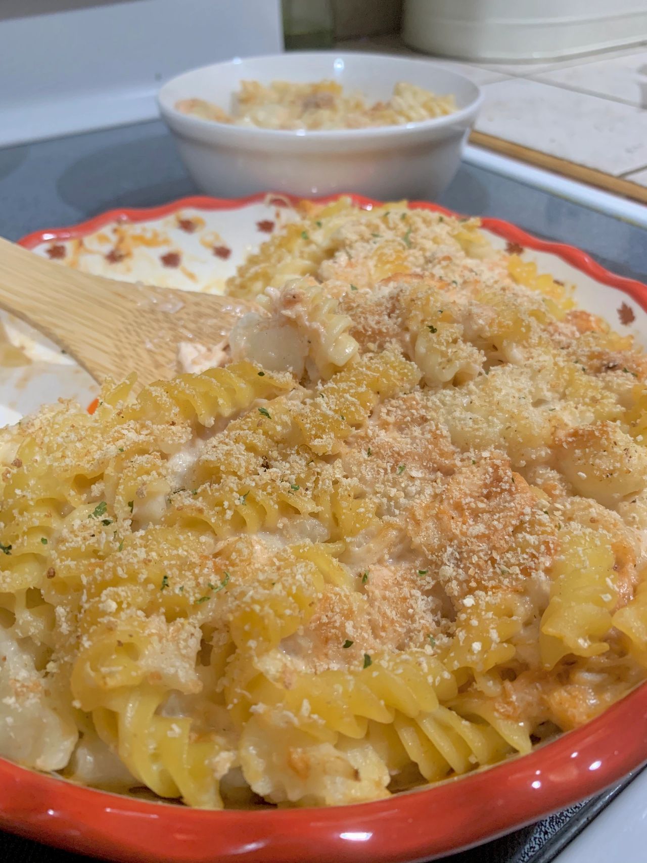 BBQ Chicken Pasta Bake 