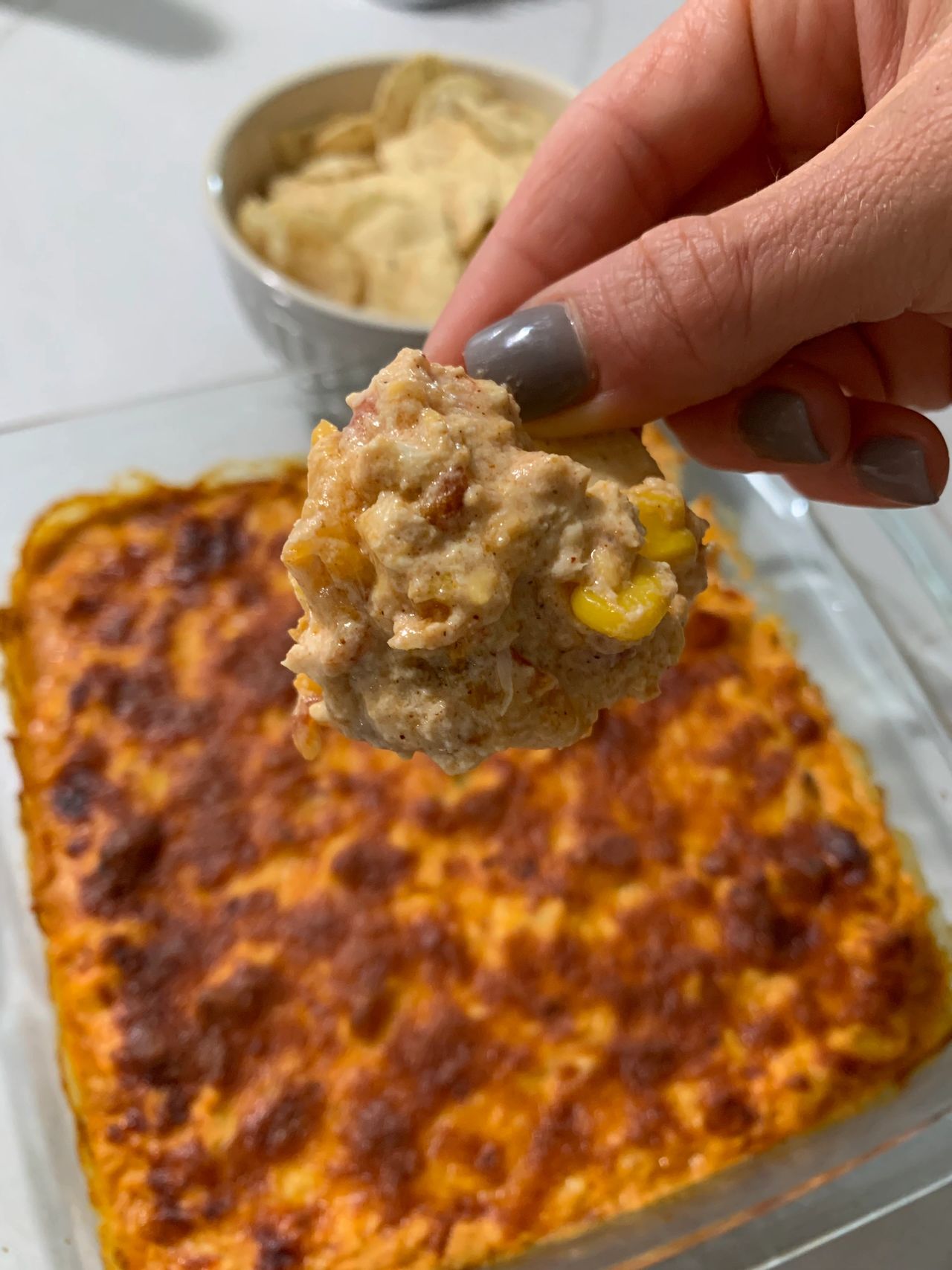 Healthy Chicken Enchilada Dip