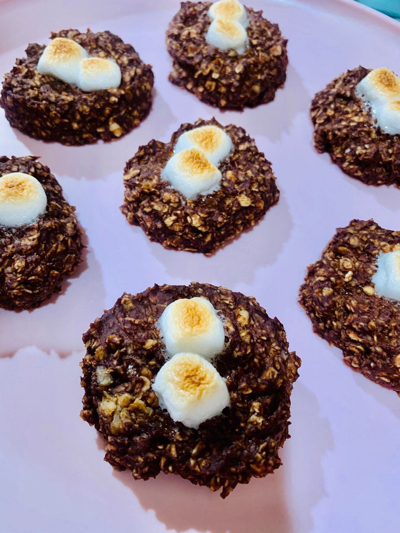 Chocolate Banana No Bake Cookies 