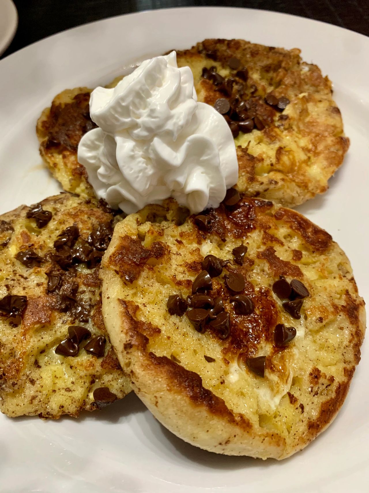 Chocolate Chip English Muffin French Toast