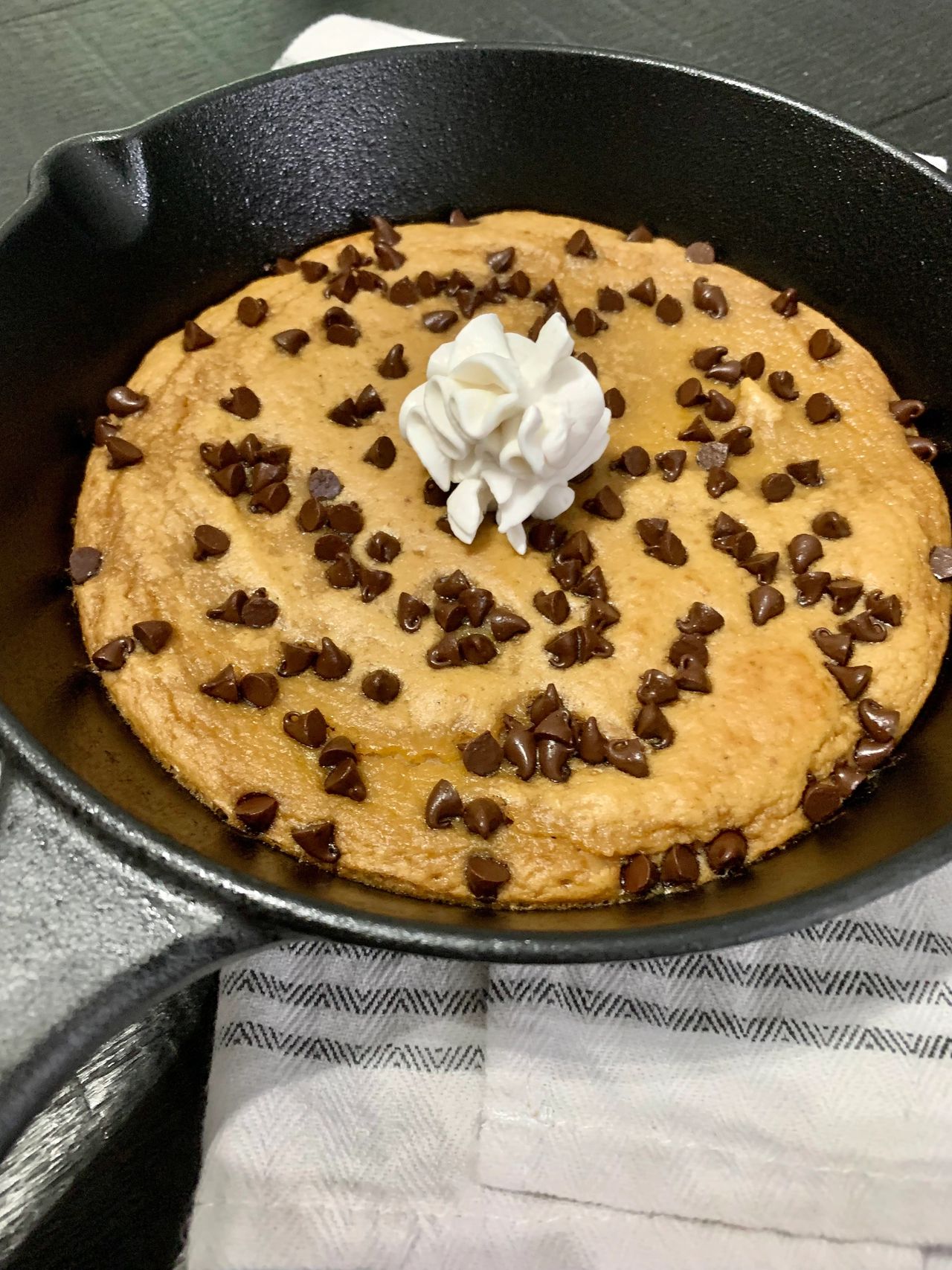 Healthy Chocolate Chip Cookie Skillet