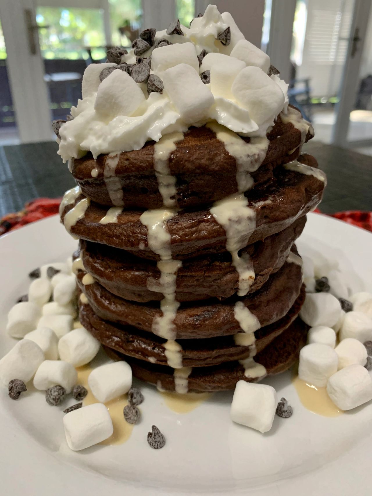 Hot Chocolate Pancakes 