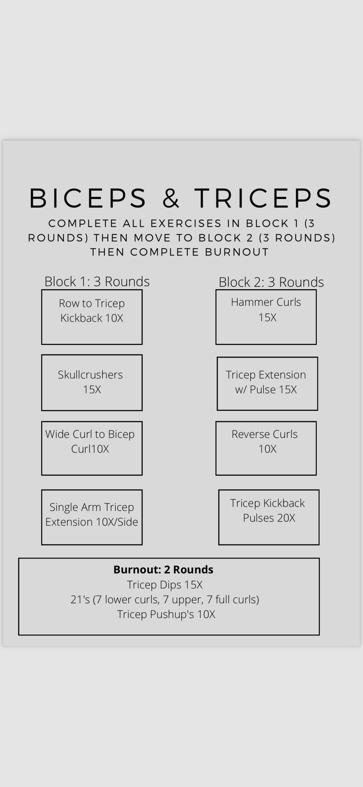 Upper Body Workout