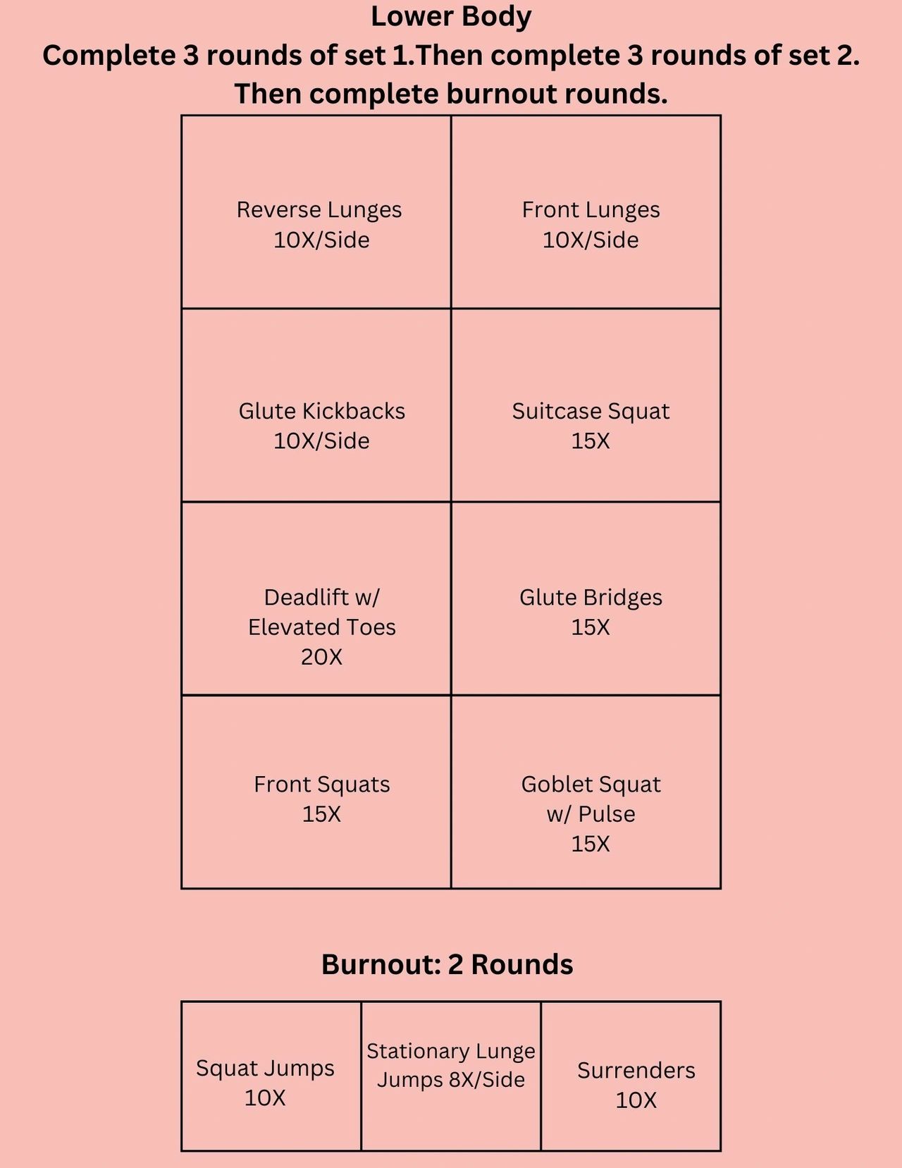 Lower Body Workout