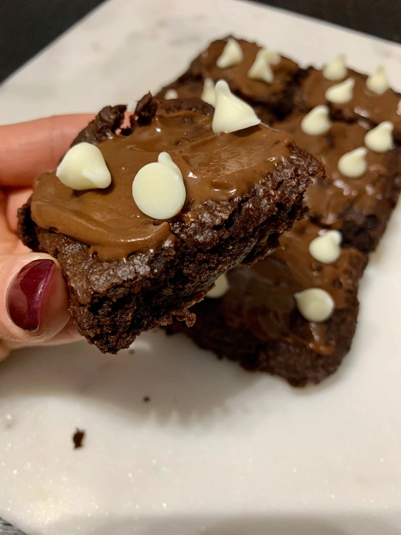 Peanut Butter White Chocolate Brownies 