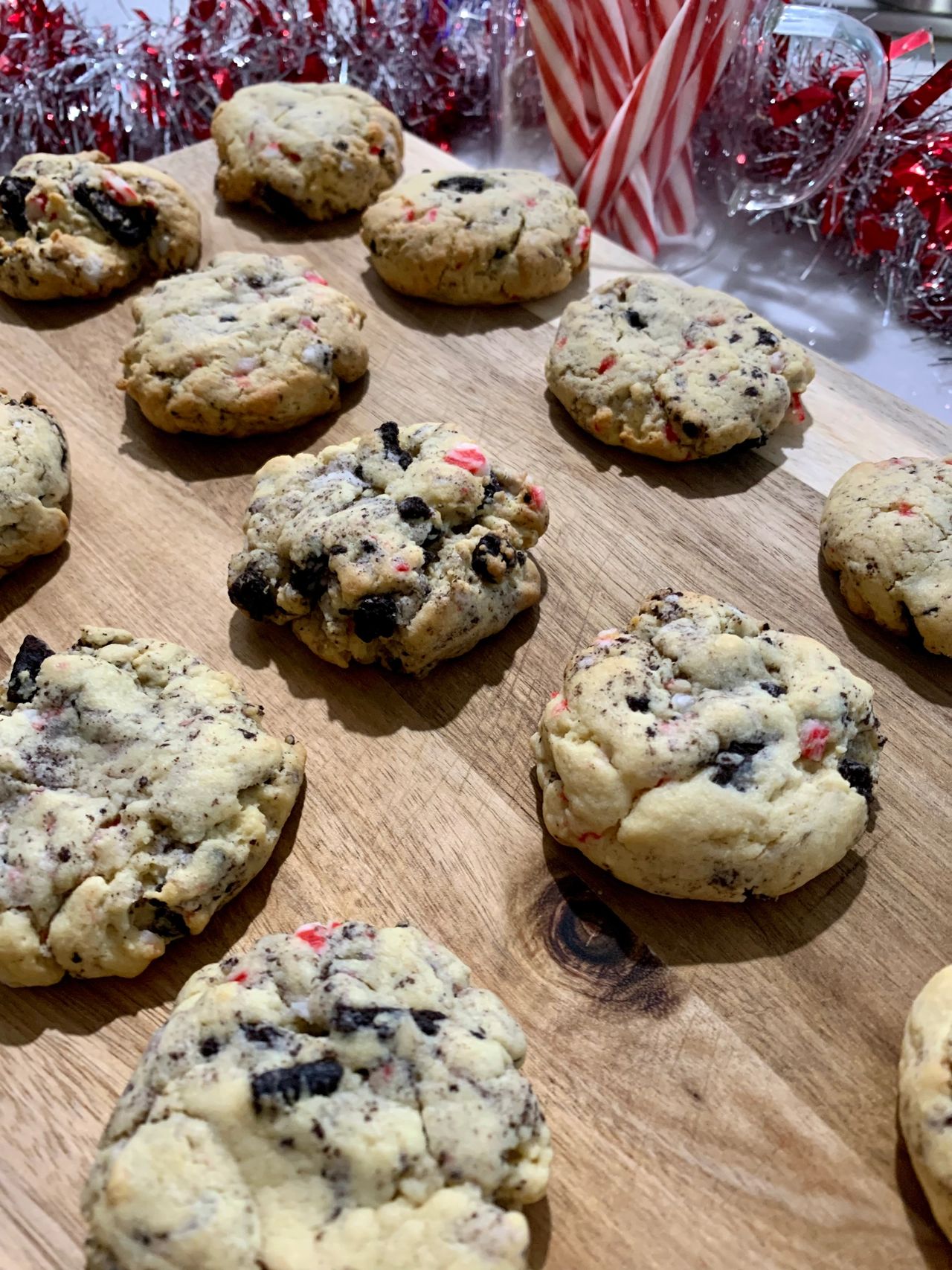 Peppermint Oreo Christmas Cookies