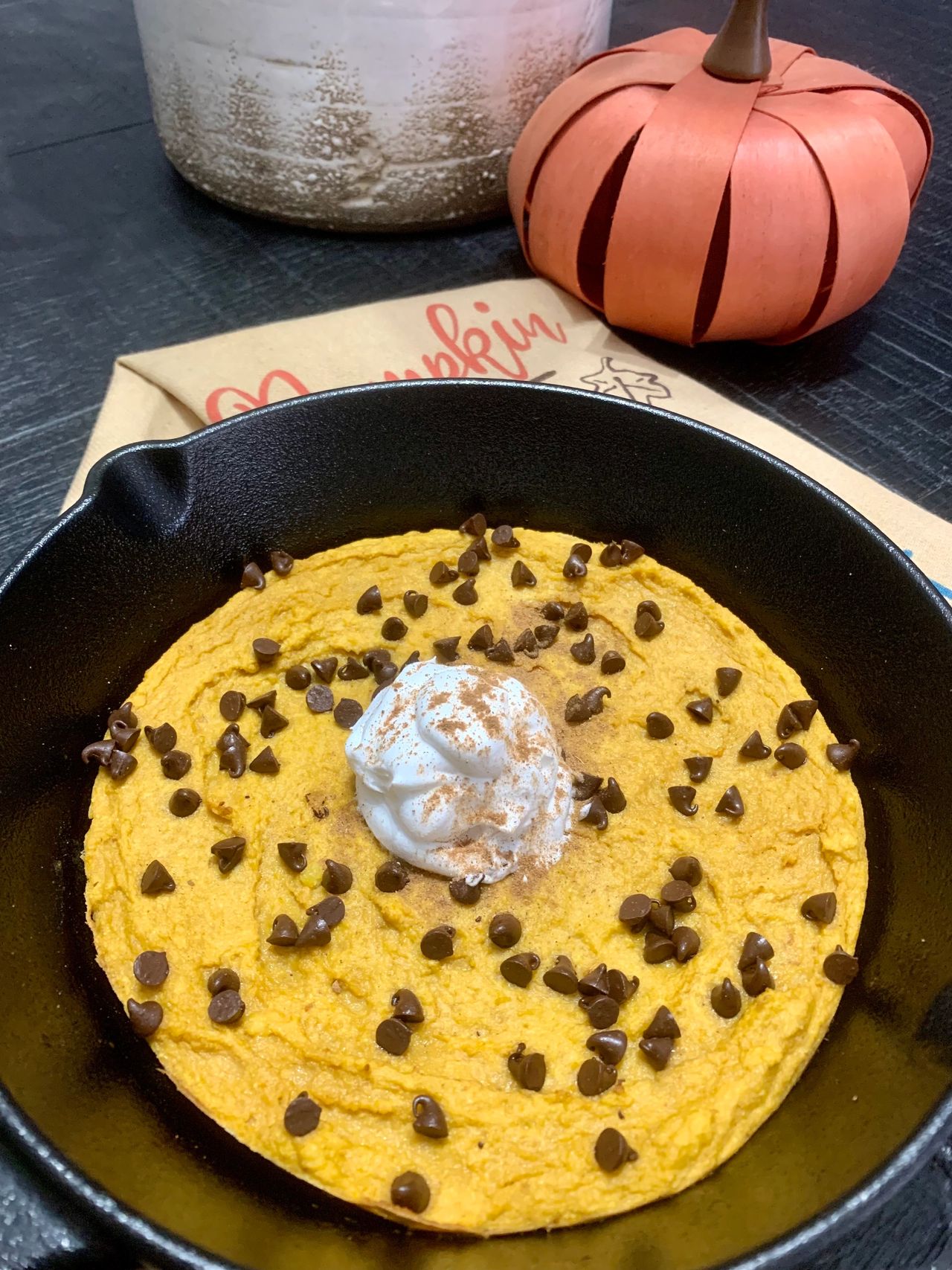 Pumpkin Cookie Skillet