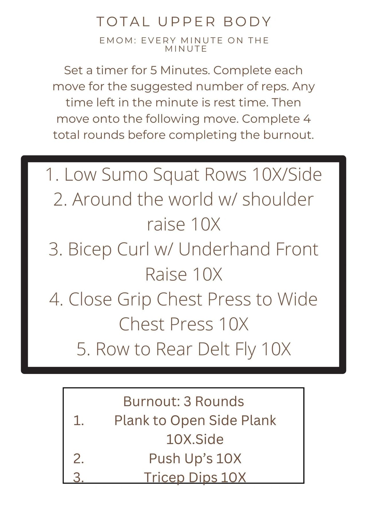 Total Upper Body Workout
