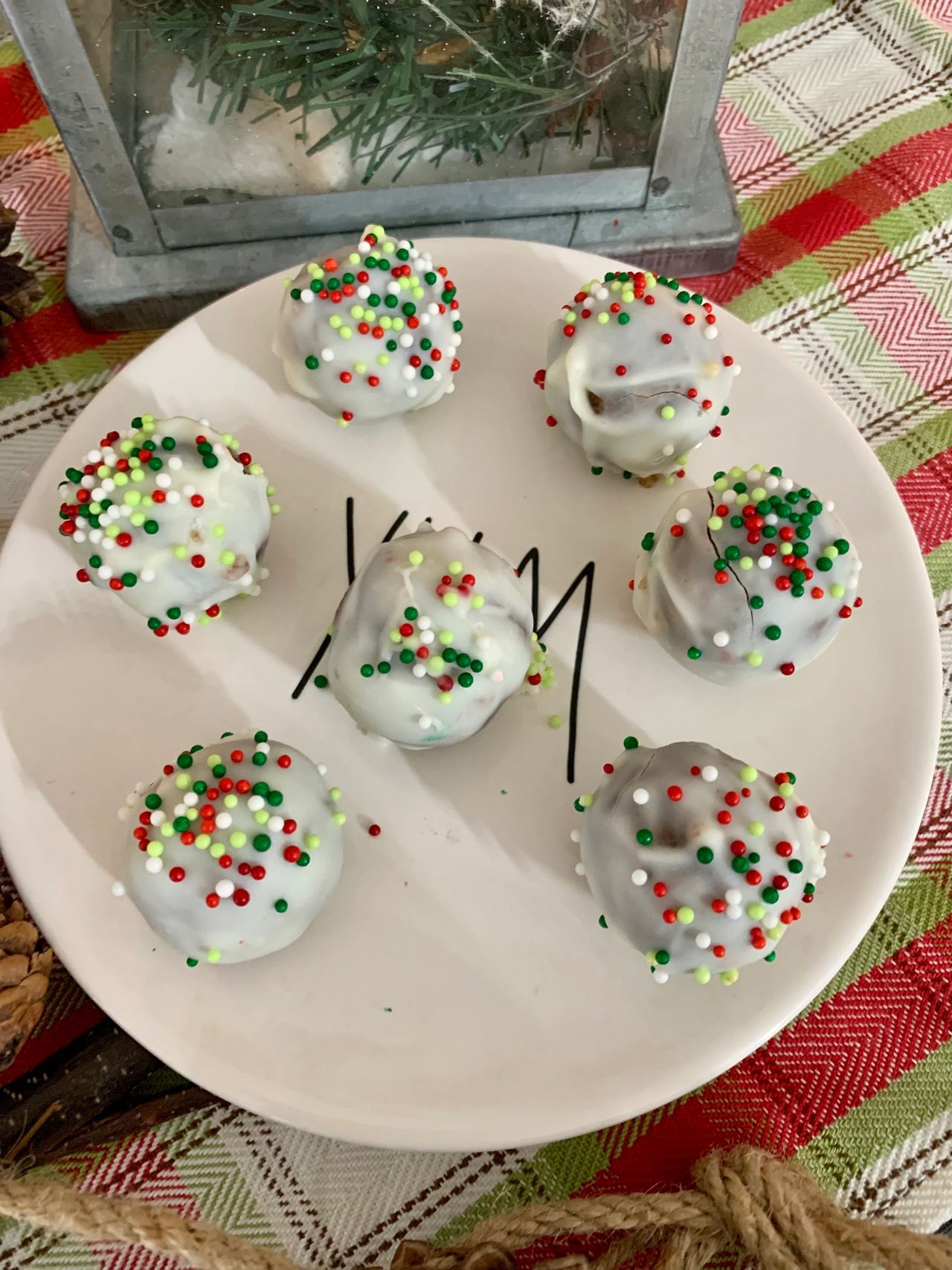 White Chocolate Gingerbread Truffles