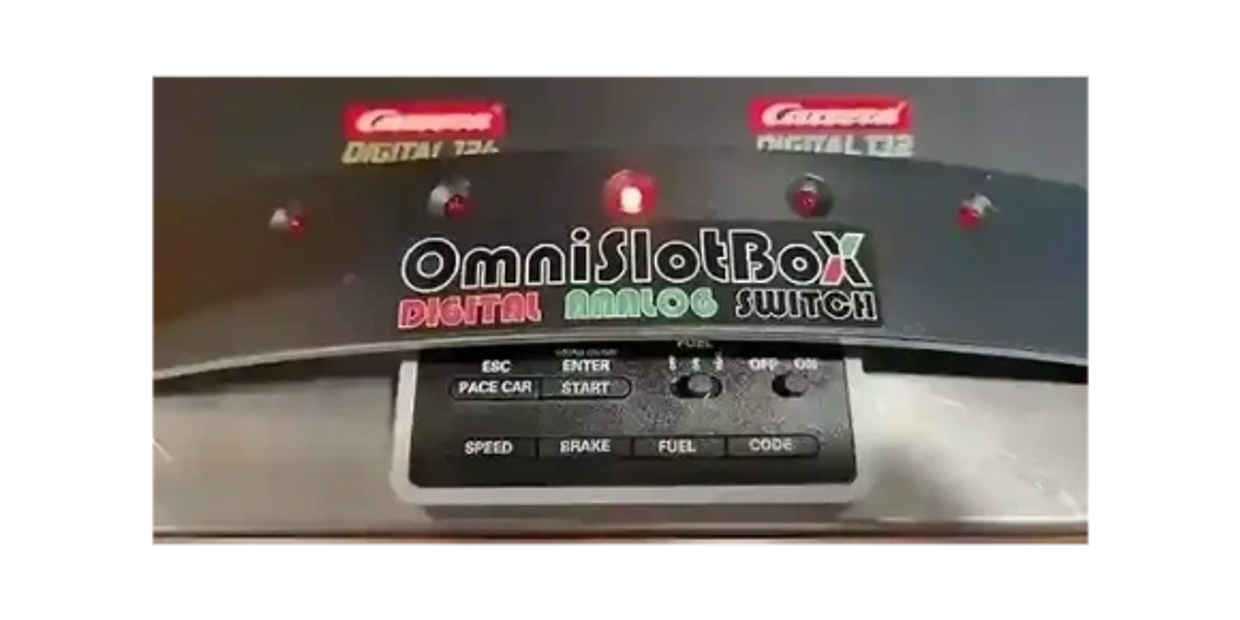 OmniSlotBox upgraded Carrera Control Unit panel.