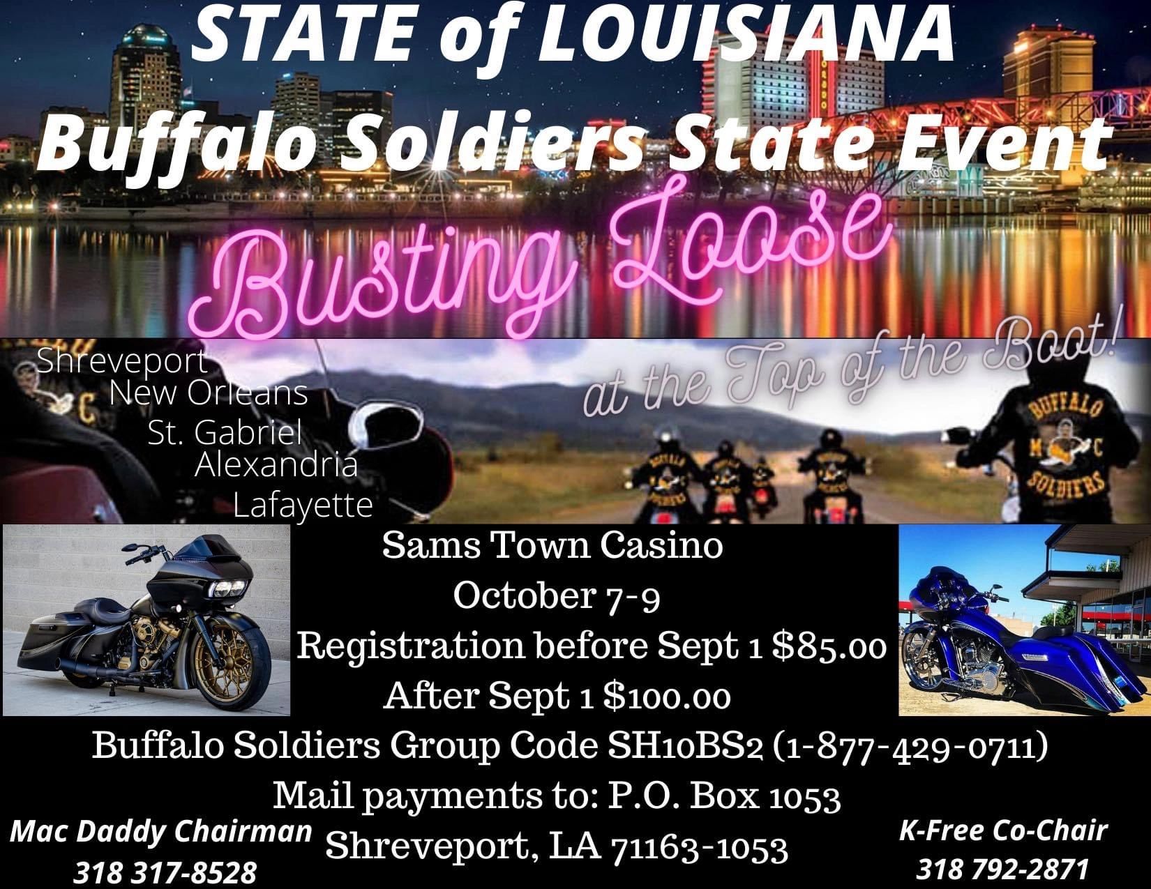 La Buffalo Soldiers and Troopers Motorcycle Club Shreveport