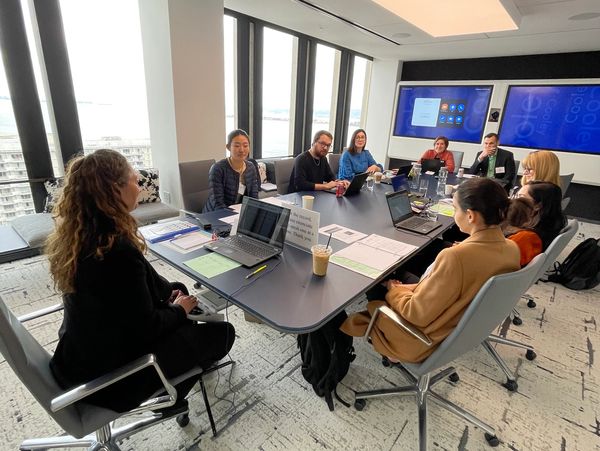 Apprentice Megan Chitjian capturing the record at mock depositions.