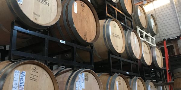 wine barrels