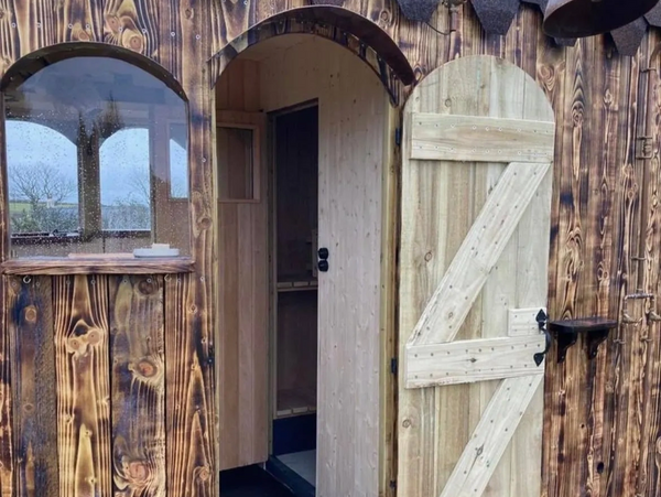 Trevone beach, padstow, outdoor sauna