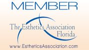 Membeer The Esthetics Association Florida www.estheticsassociation.com logo blue letters