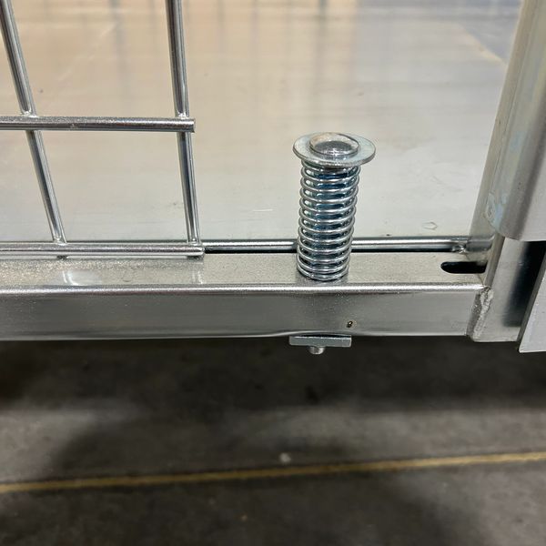 Spring-locking mechanism ensures door stability.