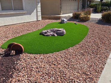 front yard, installation, turf,Glendale, Litchfield Park, Goodyear, artificial install