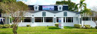 Exterior street view of Mary's Laundromart.