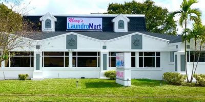 Exterior of Mary’s Laundromart.