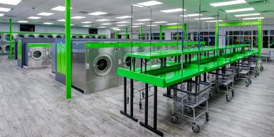 East side interior of Mary’s Laundromart.