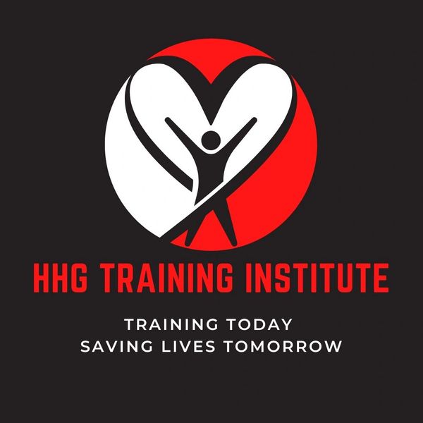 Logo of HHG Training Institute with a heart and person symbol.