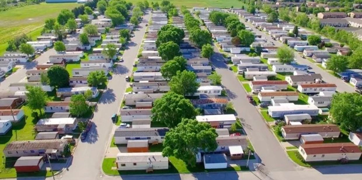 Un parc de maison mobile.