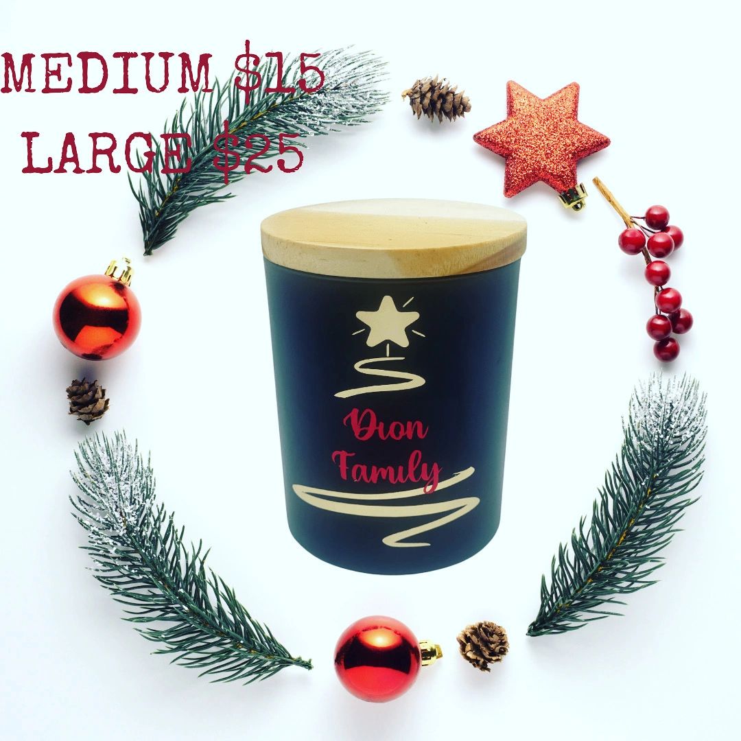 Personalised Christmas Candles Large