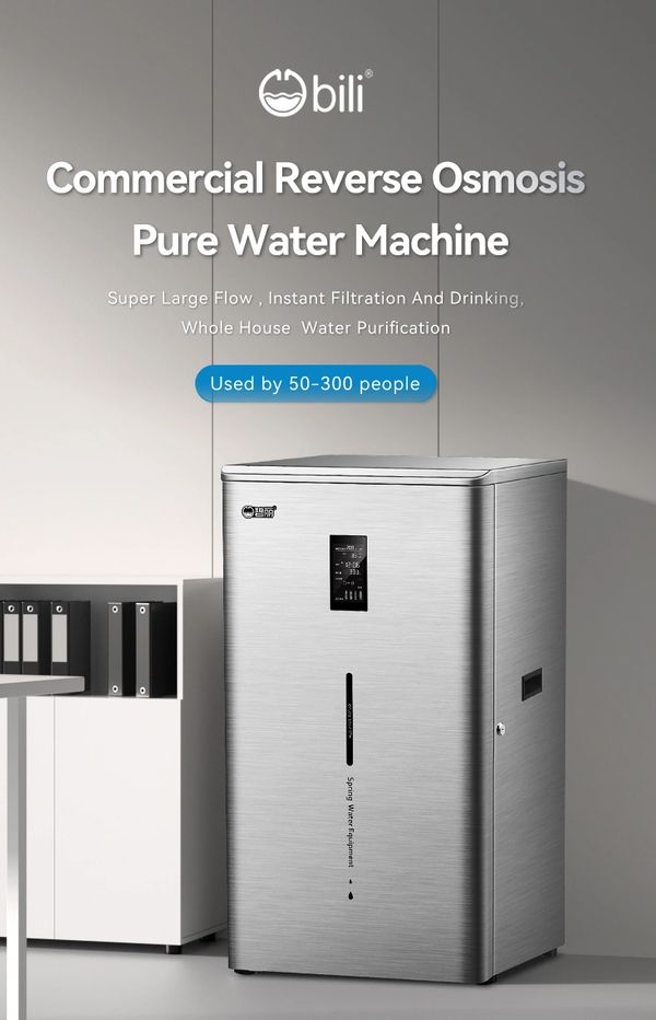 Commercial reverse osmosis water purifier for large households or offices.