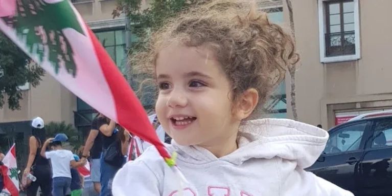 Alexandra Najjar, a 3 year old girl who died in the Beirut port explosion in August 2020