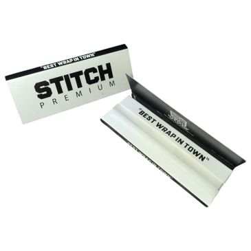Premium Stitch rolling papers with 'Best Wrap In Town' slogan.