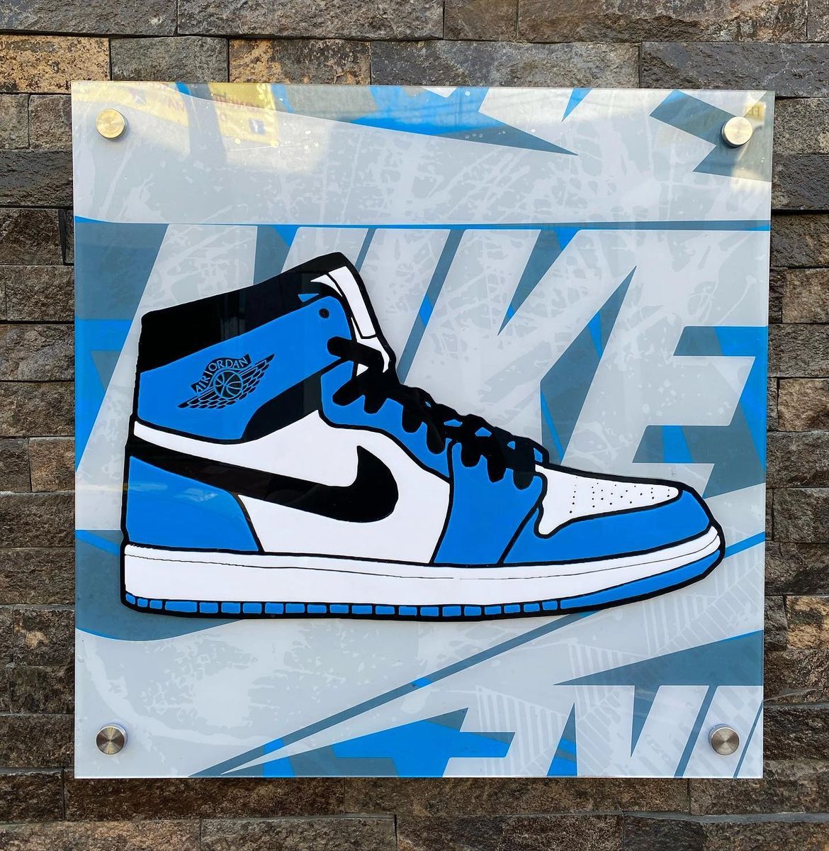 Decoración Nike AJ1 acrilico