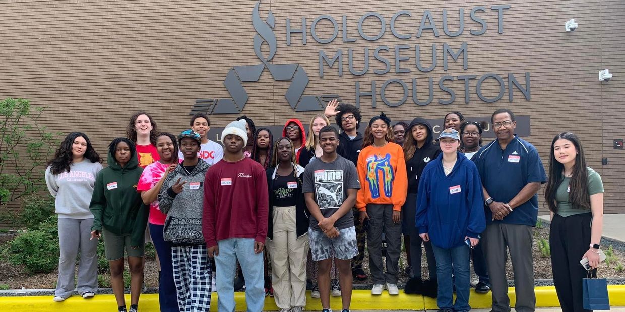 Group photo at Holocaust Museum Houston.