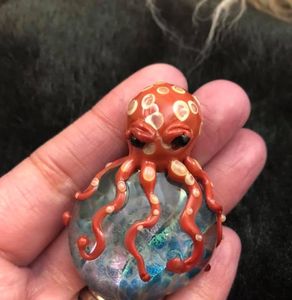 glass art, glass, art, anna carley, octopus