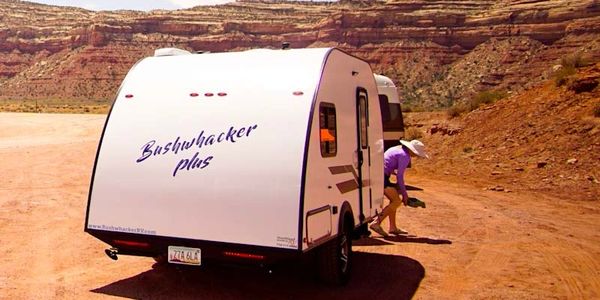 Our Bushwhacker Plus on a break before the climb out of the Monument Valley.